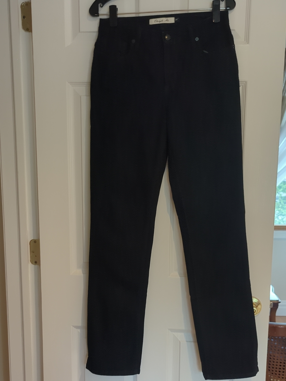 Chistopher Blue Black Straight Leg Jeans Size 6L